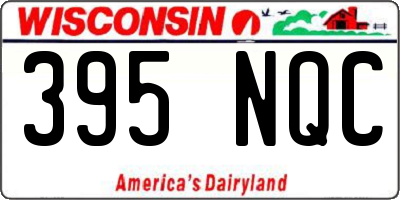 WI license plate 395NQC