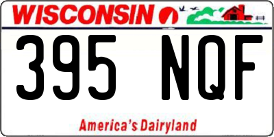WI license plate 395NQF