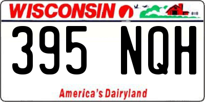 WI license plate 395NQH