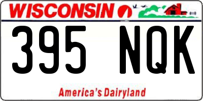 WI license plate 395NQK