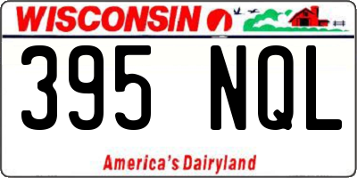 WI license plate 395NQL