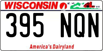 WI license plate 395NQN