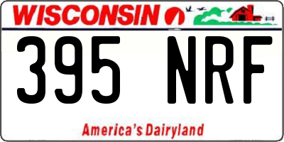 WI license plate 395NRF