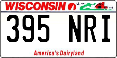 WI license plate 395NRI