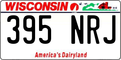 WI license plate 395NRJ