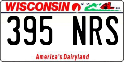 WI license plate 395NRS
