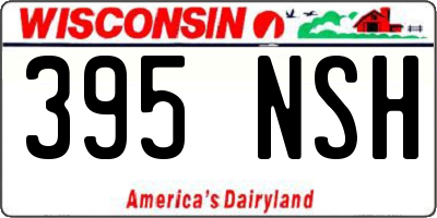 WI license plate 395NSH