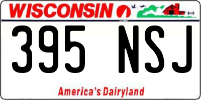 WI license plate 395NSJ