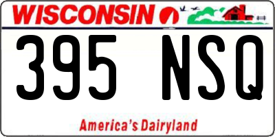 WI license plate 395NSQ