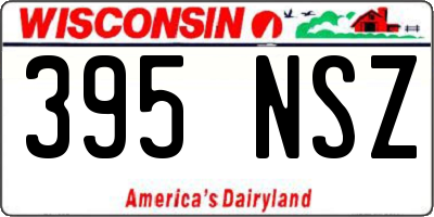 WI license plate 395NSZ