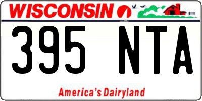 WI license plate 395NTA