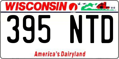 WI license plate 395NTD