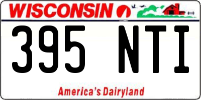 WI license plate 395NTI