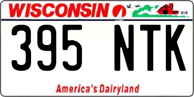 WI license plate 395NTK