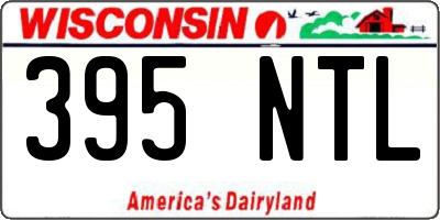 WI license plate 395NTL