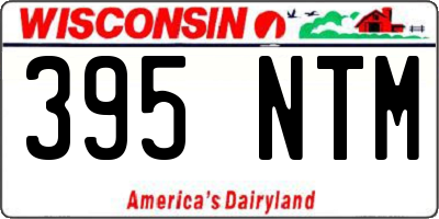WI license plate 395NTM