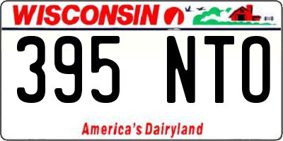 WI license plate 395NTO