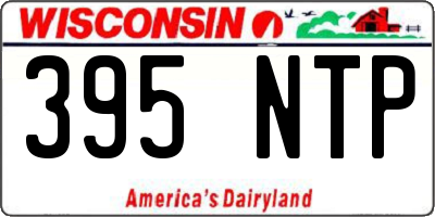 WI license plate 395NTP