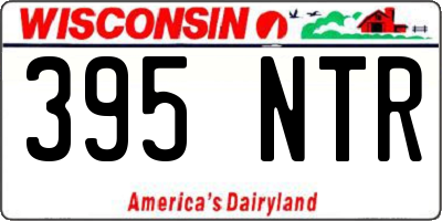 WI license plate 395NTR