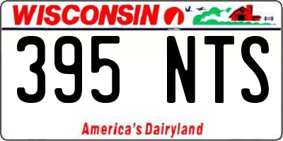 WI license plate 395NTS