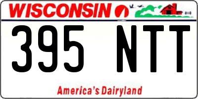 WI license plate 395NTT