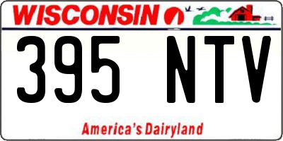 WI license plate 395NTV
