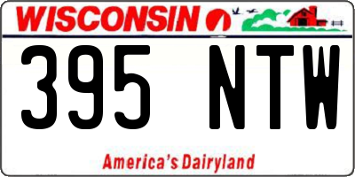 WI license plate 395NTW