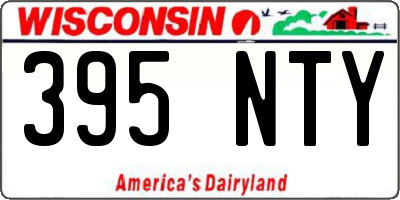 WI license plate 395NTY