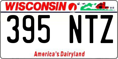 WI license plate 395NTZ