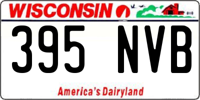 WI license plate 395NVB