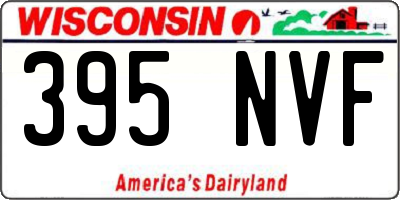 WI license plate 395NVF
