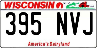 WI license plate 395NVJ
