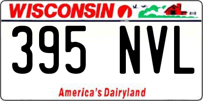 WI license plate 395NVL