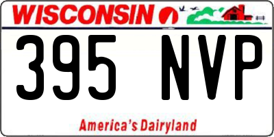WI license plate 395NVP