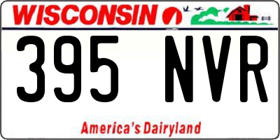 WI license plate 395NVR