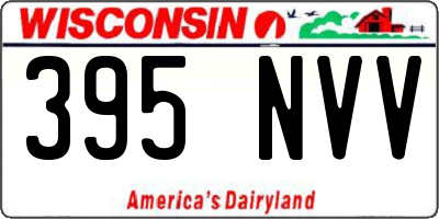 WI license plate 395NVV