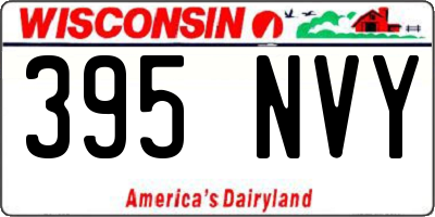 WI license plate 395NVY