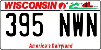 WI license plate 395NWN