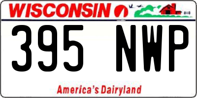 WI license plate 395NWP