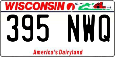 WI license plate 395NWQ