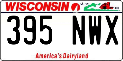 WI license plate 395NWX