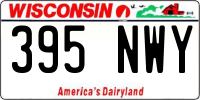 WI license plate 395NWY