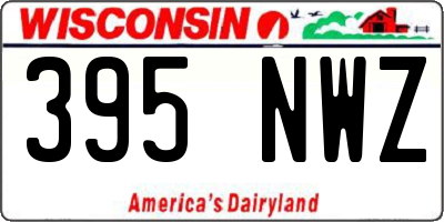 WI license plate 395NWZ