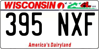 WI license plate 395NXF