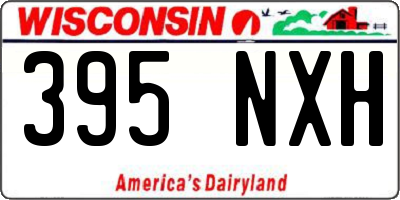 WI license plate 395NXH