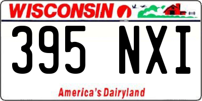 WI license plate 395NXI