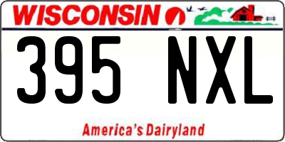 WI license plate 395NXL