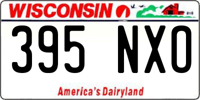 WI license plate 395NXO