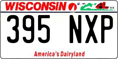 WI license plate 395NXP