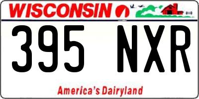 WI license plate 395NXR